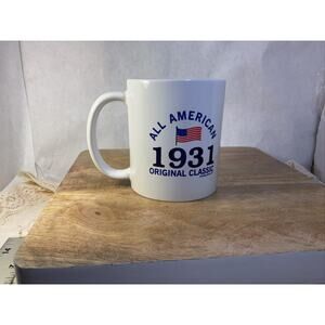 90th Birthday Gifts 1931 All American Classic Patriotic Coffee Mug Tea Cup